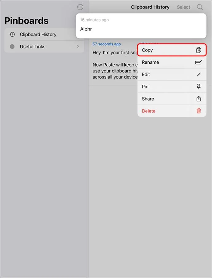 Как да изчистите клипборда на iPad