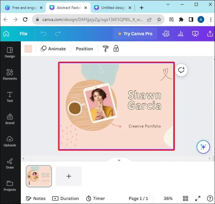 Как да направите текст да се показва при щракване в Canva