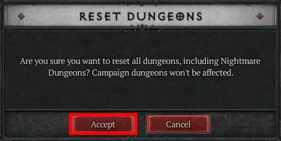 Πώς να επαναφέρετε το Dungeon στο Diablo 4