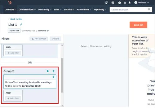 Πώς να δημιουργήσετε μια λίστα στο HubSpot
