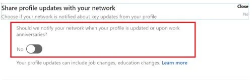 Πώς μπορώ να αλλάξω το προφίλ μου στο LinkedIn χωρίς να ειδοποιώ τις συνδέσεις;