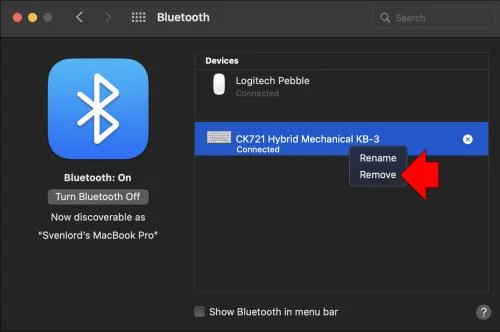 Как да изключите Bluetooth клавиатура от Mac