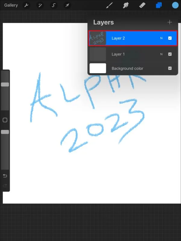 Kā lietot aizpildījuma krāsu Procreate