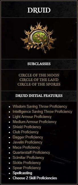 Όλες οι τάξεις στο Baldur'S Gate 3