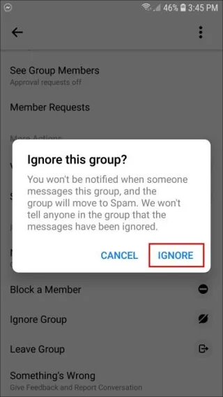 Как да напуснете група във Facebook Messenger