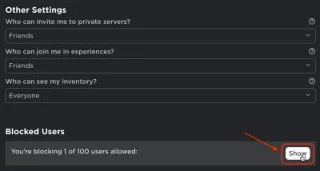Как да разберете дали някой ви е блокирал в Roblox
