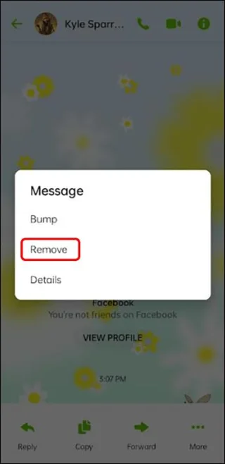 Как да видите часа на съобщението в Messenger