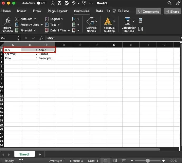 Как да изтриете именуван диапазон в Excel