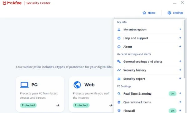 Как да спрете McAfee изскачащи прозорци и известия навсякъде