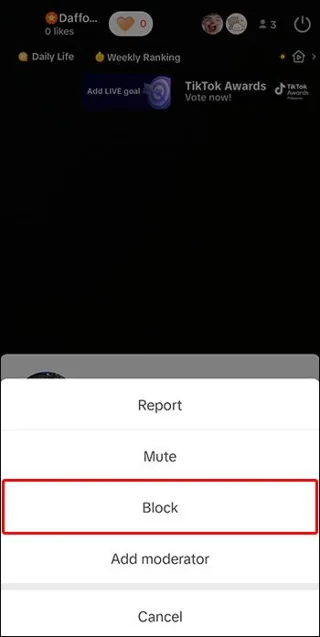 Как да блокирате потребител в TikTok