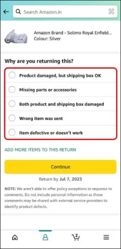 Как да върнете множество артикули на Amazon