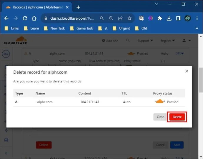 Cloudflare: Как да добавите TXT запис