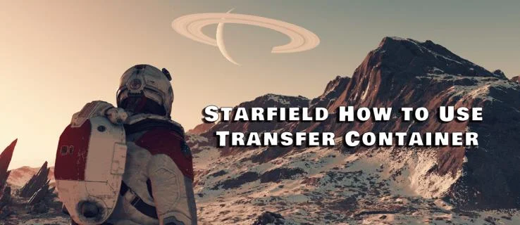 Как да използвате контейнер за прехвърляне в Starfield