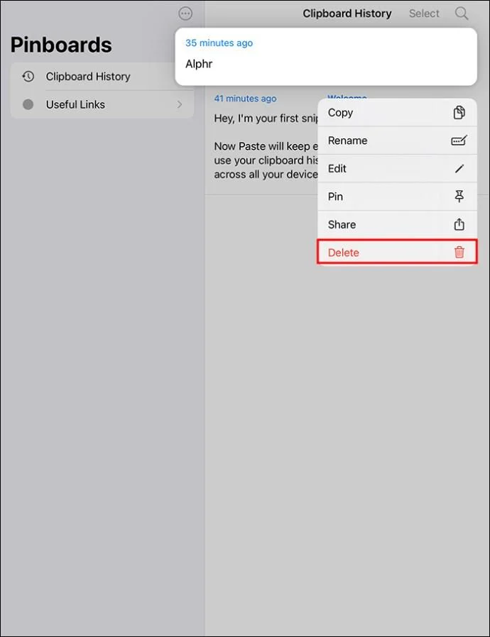 Как да изчистите клипборда на iPad