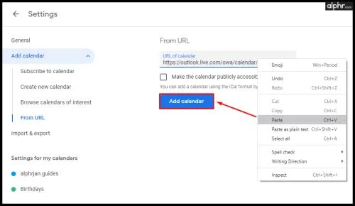 Как да синхронизирате Outlook Calendar с Google Calendar