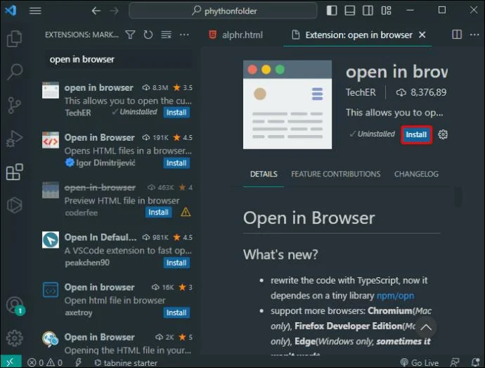 Πώς να εκτελέσετε ένα αρχείο HTML σε κώδικα VS