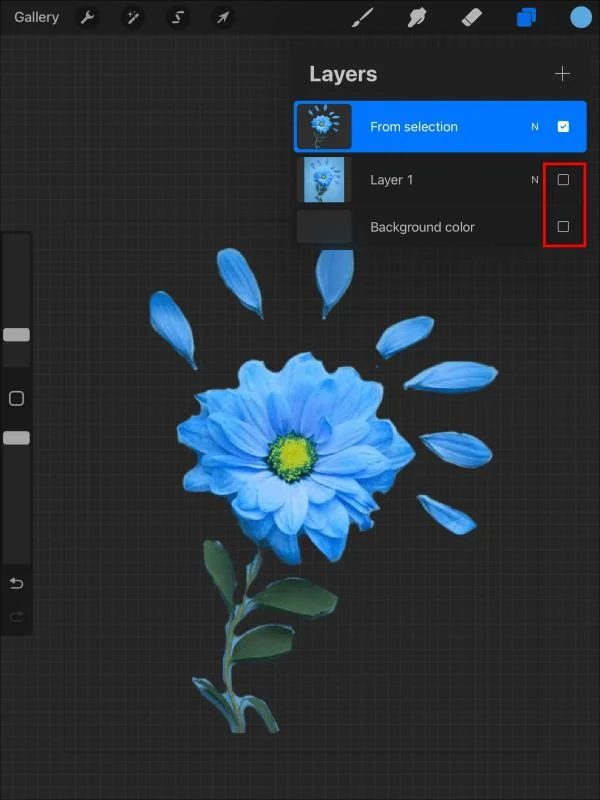 Πώς να κάνετε ένα διαφανές φόντο στο Procreate