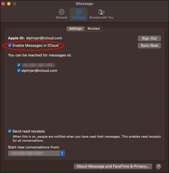 Как да коригирате контактите в IMessage, които не се показват на Mac