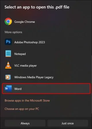 Как да промените PDF в Word