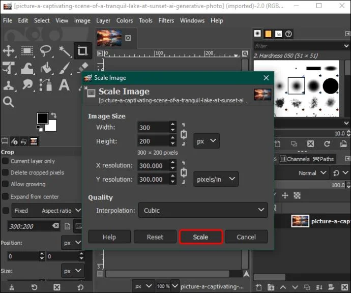 Πώς να αλλάξετε το μέγεθος μιας εικόνας στο GIMP