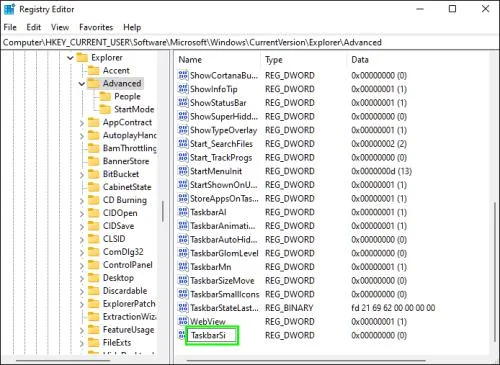 Hvernig á að gera verkefnastikuna minni í Windows 11