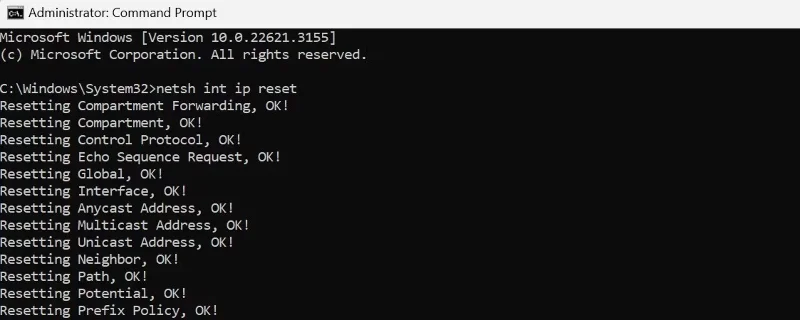 Як виправити помилку «Ethernet не має дійсної конфігурації IP»