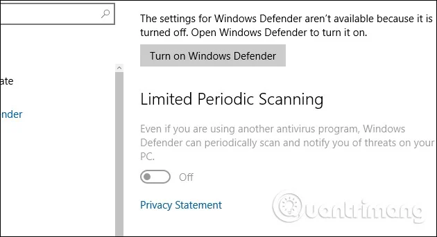 Izklopite Windows Defender (Varnost sistema Windows) v sistemih Windows 10 in Windows 11