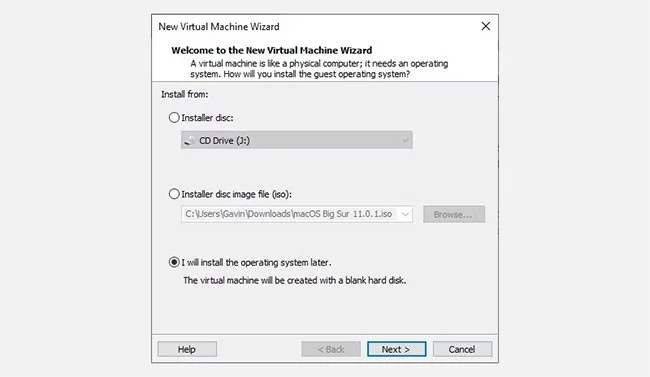 Kaip paleisti „macOS“ sistemoje „Windows 10“ naudojant „VMware Workstation Player“