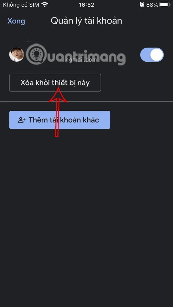 Οδηγίες για αποσύνδεση από το Mail στο iPhone