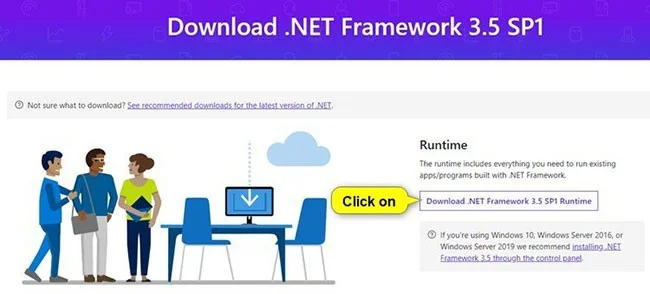 Navodila za namestitev ogrodja .NET Framework 3.5 v sistemu Windows 10
