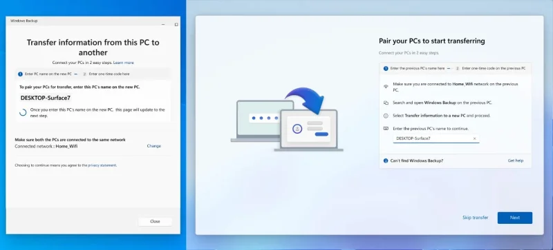 Windows 11 giver dig snart mulighed for at overføre data fra din gamle pc under opsætningen – sådan gør du