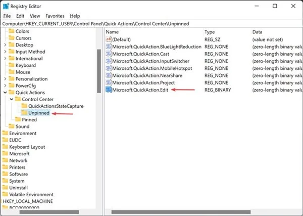 Sådan redigerer og nulstiller du Windows 11 Handlingscenter