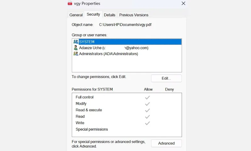 Instruktioner til at rette fejlen "Adgang nægtet" ved adgang til filer eller mapper i Windows