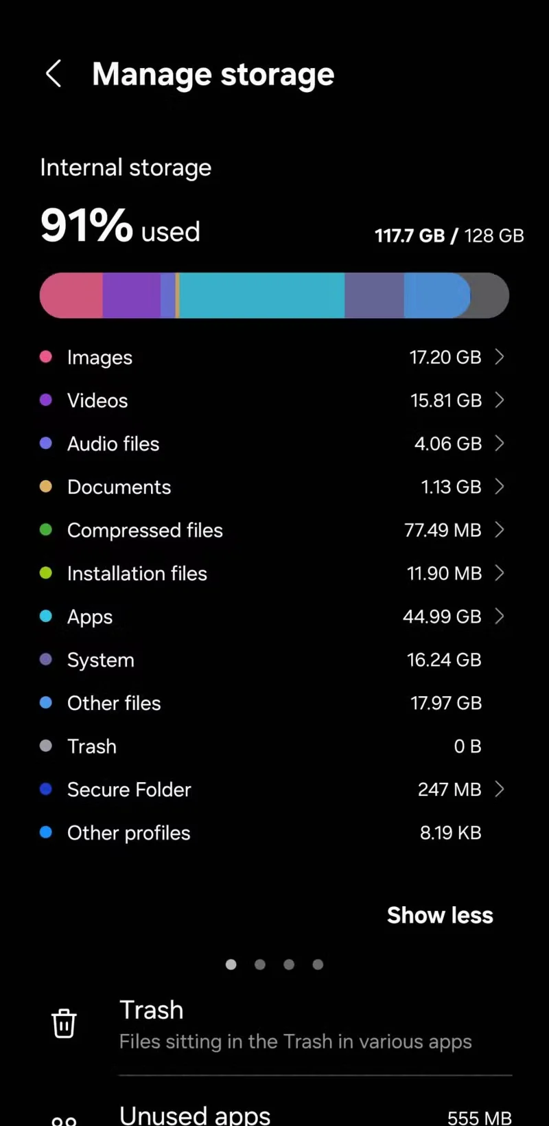 Kako dobiti nazaj 22 GB pomnilnika telefona Samsung, ne da bi izbrisali pomembne podatke Kako dobiti nazaj 22 GB pomnilnika telefona Samsung, ne da bi izbrisali pomembne podatke
