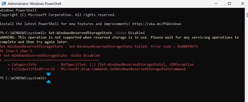 Як вимкнути резервне сховище, щоб звільнити місце у Windows