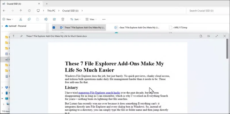 6 doplňků Průzkumníka souborů ve Windows, které vám usnadní život