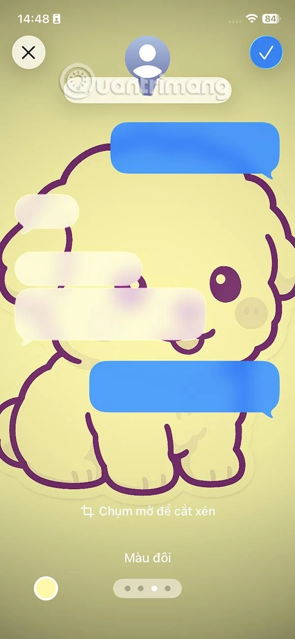 Sådan ændrer du beskedbaggrund på iPhone