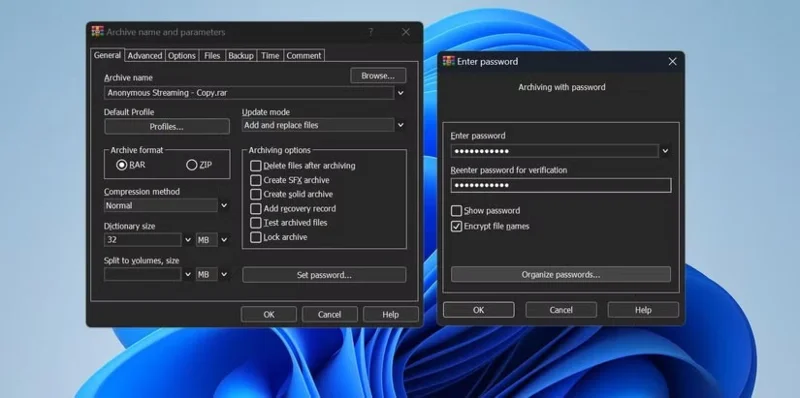 Sådan sender du adgangskodebeskyttede filer uden at købe software