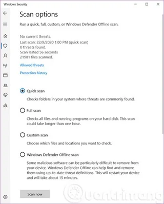 Kako odpreti varnost sistema Windows v sistemu Windows 10
