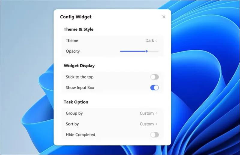 Jak používat desktopový widget TickTick místo úkolových aplikací