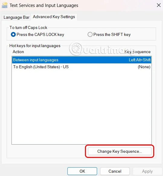Kako spremeniti privzete jezikovne bližnjice v sistemu Windows 11