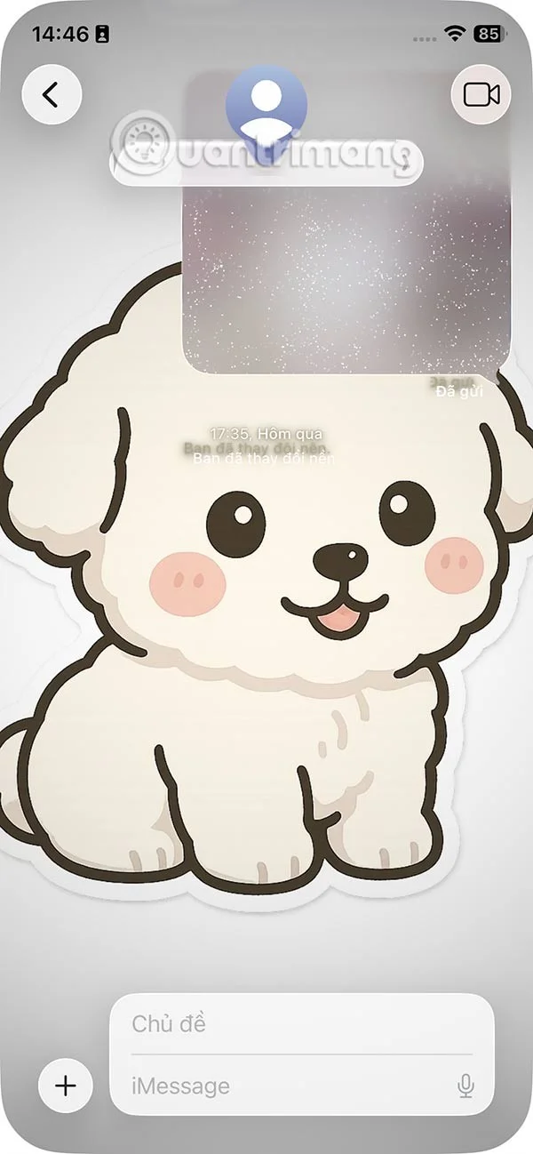 Sådan ændrer du beskedbaggrund på iPhone