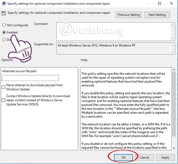 Oprava chyby, která vedly k nemožnosti nainstalovat .NET Framework 3.5 ve Windows