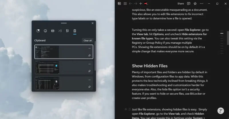9 функцій Windows, які слід увімкнути за замовчуванням