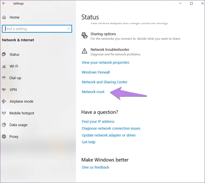 Sådan rettes fejlen "Netværksadapter ikke fundet" i Windows 10