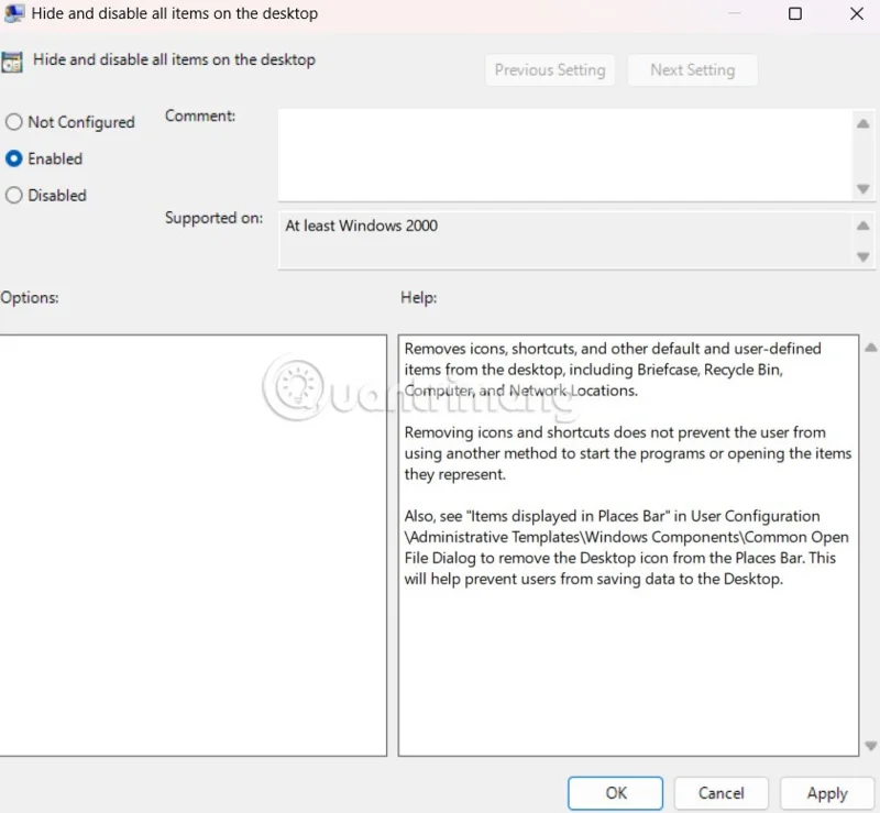 Kako skriti ikone na namizju sistema Windows 11?