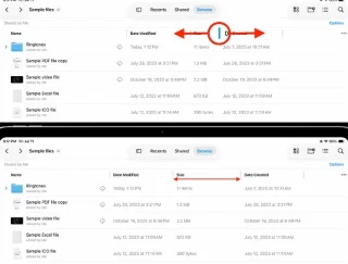 Jak změnit vzhled aplikace Soubory