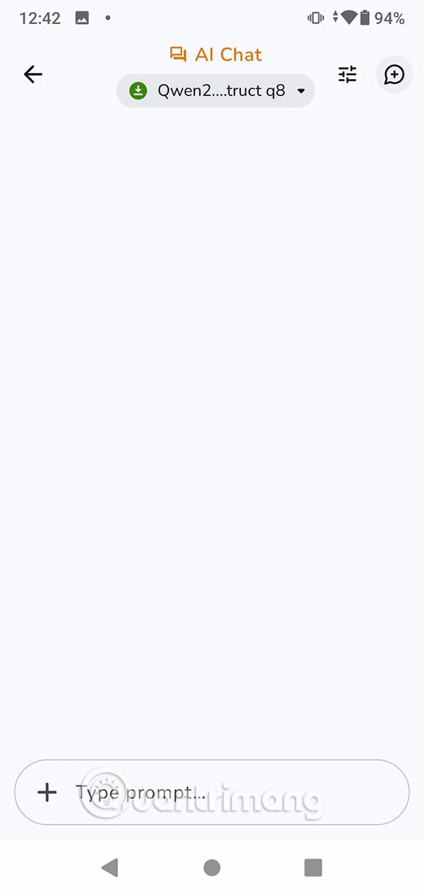 Nasveti za uporabo klepetalnega robota z umetno inteligenco brez internetne povezave