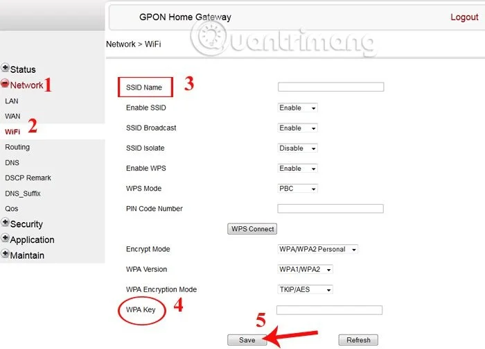 Sådan ændrer du Wifi-adgangskode, ændrer wifi-adgangskode VNPT, FPT, Tenda, TP-Link, Viettel på computer, telefon