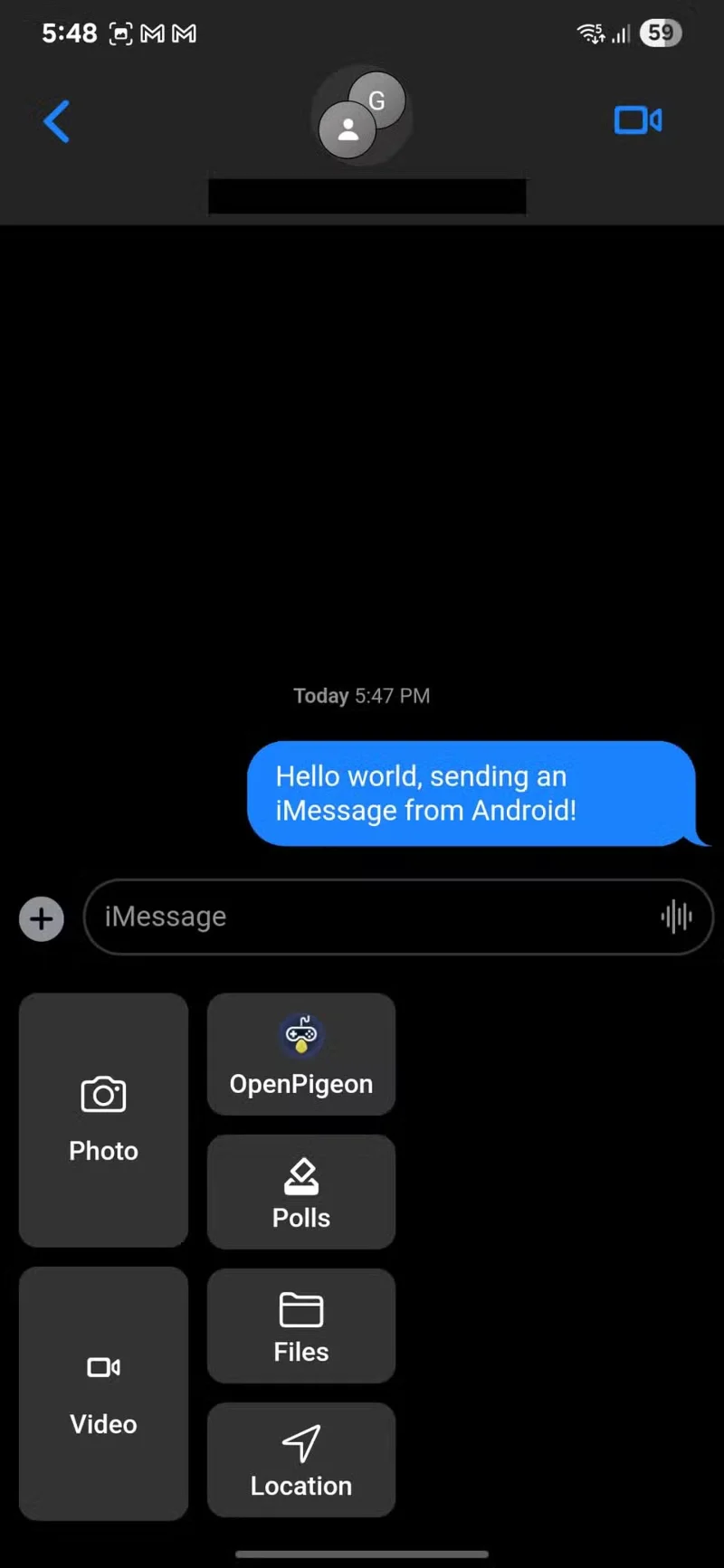 Kako pošiljati sporočila prek iMessage v napravah Android